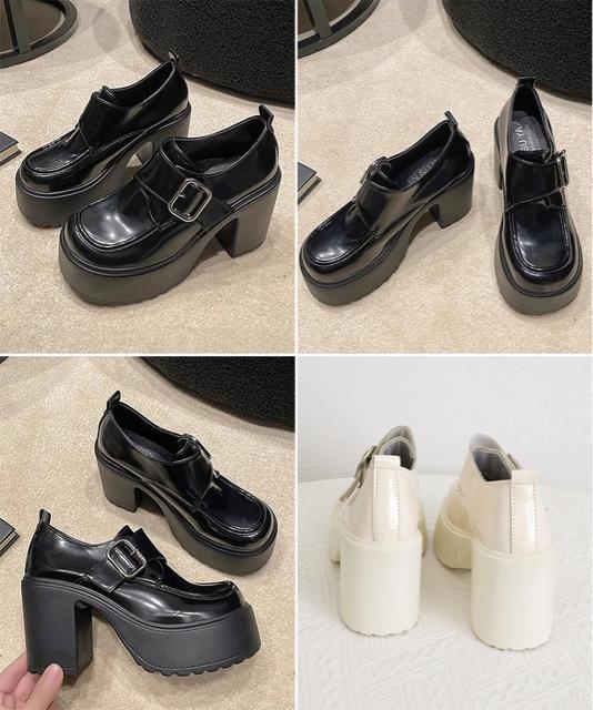 送料無料 新品 厚底ローファーレディース太ヒールパンプス < 女性ファッション  送料無料 新品 厚底ローファーレディース太ヒールパンプス < 女性ファッションの