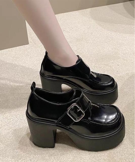 送料無料 新品 厚底ローファーレディース太ヒールパンプス < 女性ファッション  送料無料 新品 厚底ローファーレディース太ヒールパンプス < 女性ファッションの