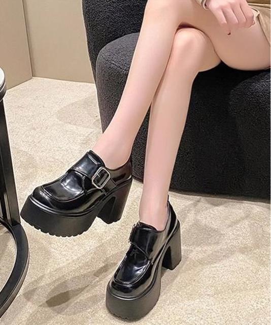 送料無料 新品 厚底ローファーレディース太ヒールパンプス < 女性ファッション  送料無料 新品 厚底ローファーレディース太ヒールパンプス < 女性ファッションの