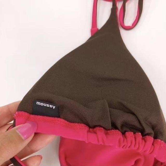 ◆moussy/マウジー◆バイカラー水着★ピンク×ブラウンF♪海プール旅行*クリーニング済み!! < ブランド ◆moussy/マウジー◆バイカラー水着★ピンク×ブラウンF♪海プール旅行*クリーニング済み!! < ブランドの
