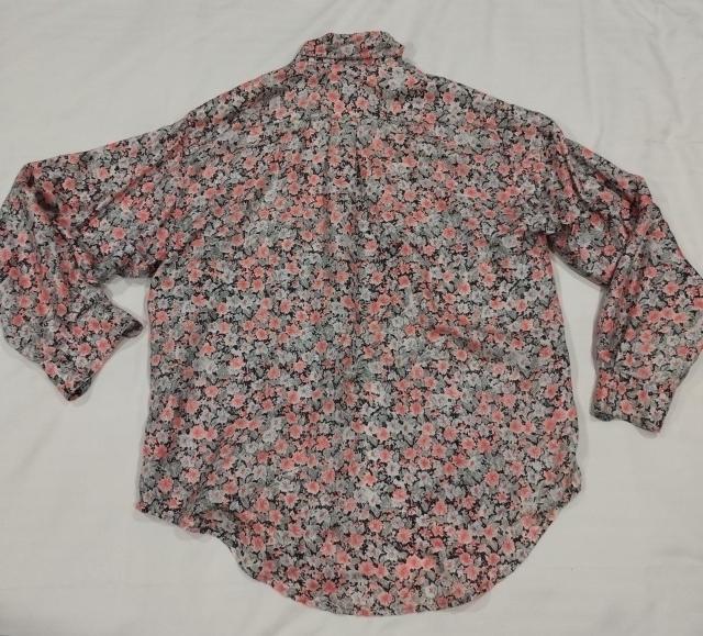 ジャスミ 赤系小花プリント シルクシャツ M 柔らか 涼しく暖かい < 女性ファッション  ジャスミ 赤系小花プリント シルクシャツ M 柔らか 涼しく暖かい < 女性ファッションの