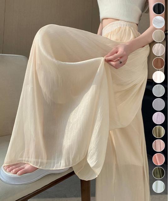 送料無料 新品 シアーワイドパンツ 冷感キュロットパンツ < 女性ファッション  送料無料 新品 シアーワイドパンツ 冷感キュロットパンツ  < 女性ファッションの