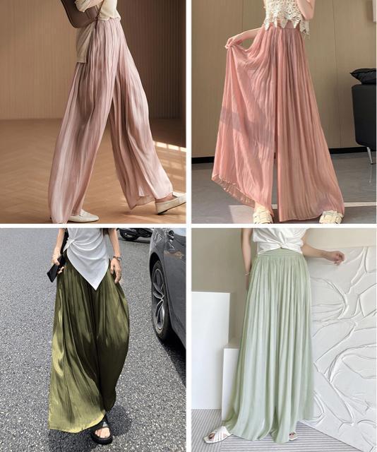 送料無料 新品 シアーワイドパンツ 冷感キュロットパンツ < 女性ファッション  送料無料 新品 シアーワイドパンツ 冷感キュロットパンツ < 女性ファッションの