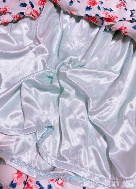 *ミニワンピース//花柄//裏地光沢サテン* < 女性ファッション *ミニワンピース//花柄//裏地光沢サテン* < 女性ファッションの