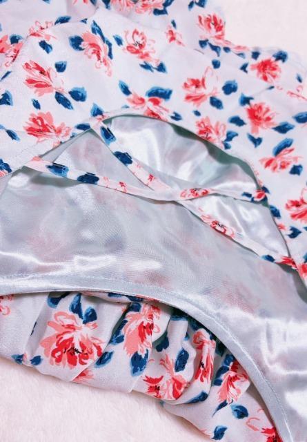 *ミニワンピース//花柄//裏地光沢サテン* < 女性ファッション *ミニワンピース//花柄//裏地光沢サテン* < 女性ファッションの