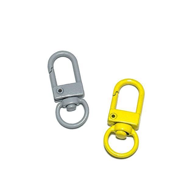 1453 灰色と黄色 回転式カラーナスカン 2個 アクセサリーパーツ 金具 ストラップ キーホルダー材料 金属 < ペット/手芸/園芸 1453 灰色と黄色 回転式カラーナスカン 2個 アクセサリーパーツ 金具 ストラップ キーホルダー材料 金属 < ペット/手芸/園芸の