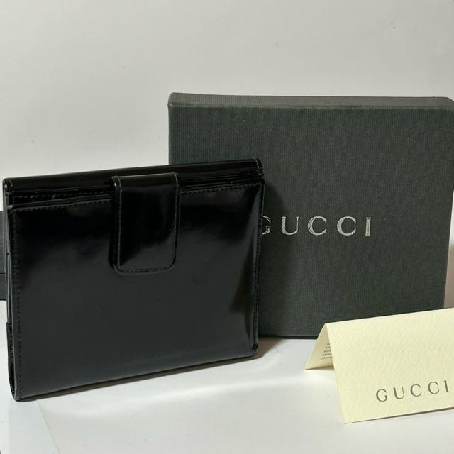 GUCCI �O�b�` �z�[�X�r�b�g 035 1458 1876 5  2�܂���z �u���b�N �z�[�X�r�b�g���� �p�e���g���U�[ �� �u�����h�� 