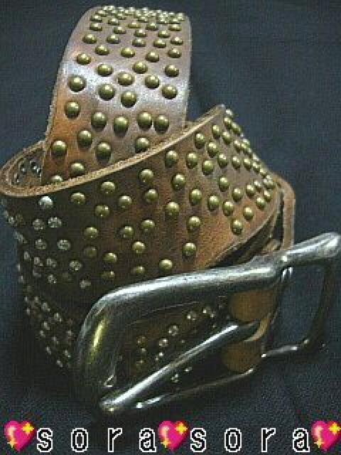 【DAYS OF FREEDOM/デイズオブフリーダム】牛革 スタッズベルト < 男性ファッション 【DAYS OF FREEDOM/デイズオブフリーダム】牛革 スタッズベルト < 男性ファッションの