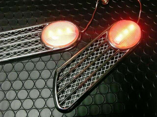 大人気汎用ダミーエアダクトtype4オレンジLED付き < 自動車/バイク 大人気汎用ダミーエアダクトtype4オレンジLED付き < 自動車/バイク