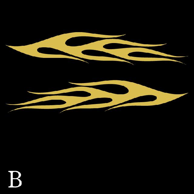 ファイヤーパターンステッカー B 50センチ 2枚組 < 自動車/バイク ファイヤーパターンステッカー B 50センチ 2枚組 < 自動車/バイク