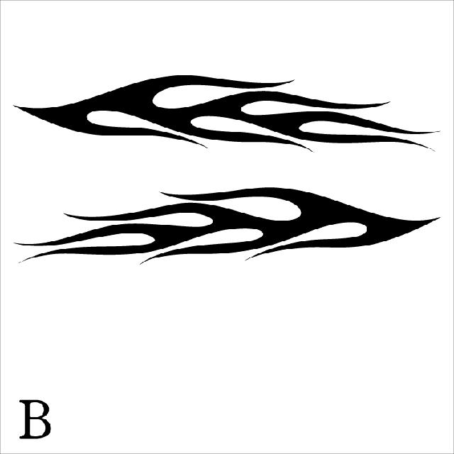 ファイヤーパターンステッカー B 50センチ 2枚組 < 自動車/バイク ファイヤーパターンステッカー B 50センチ 2枚組 < 自動車/バイク