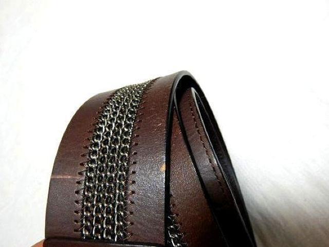 ◆ベルト レザー ブラウン アウター用 中古品 < 男性ファッション  ◆ベルト レザー ブラウン アウター用 中古品 < 男性ファッションの