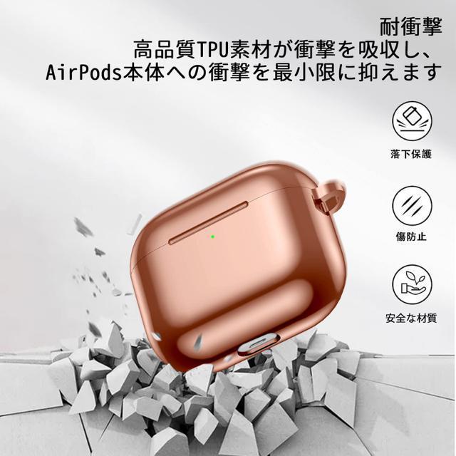 Apple AirPods ��3���� ���[�P�[�X AirPods3 �ی�J�o�[ �R���p�`�u�� ���b�L TPU�ϏՌ� �y�� ���[�Y�� �� �j���A�N�Z�T���[/���v�� 