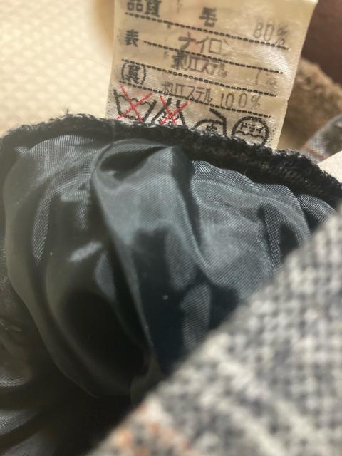 2035.ミモレ丈☆冬スカート☆グレー系チェック柄☆サイズL程度 < 女性ファッション  2035.ミモレ丈☆冬スカート☆グレー系チェック柄☆サイズL程度 < 女性ファッションの