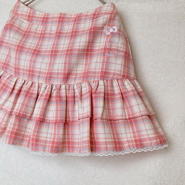 マジョレッティ ハローキティ コラボ チェック フレア スカート スカパン M N2m < 女性ファッション  マジョレッティ ハローキティ コラボ チェック フレア スカート スカパン M N2m < 女性ファッションの