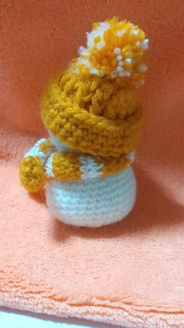 雪だるま*編みぐるみ(オレンジ) < ペット/手芸/園芸 雪だるま*編みぐるみ(オレンジ) < ペット/手芸/園芸の