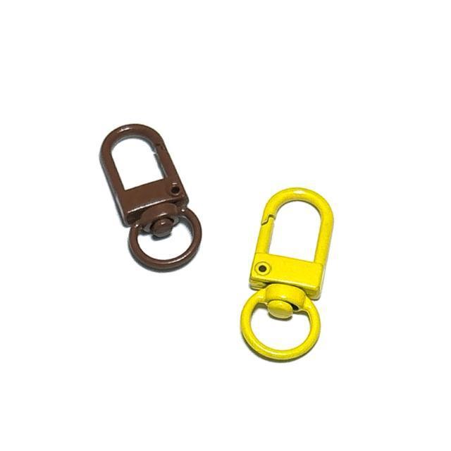 1439 茶色と黄色 回転式カラーナスカン 2個 アクセサリーパーツ 金具 ストラップ キーホルダー材料 金属 < ペット/手芸/園芸 1439 茶色と黄色 回転式カラーナスカン 2個 アクセサリーパーツ 金具 ストラップ キーホルダー材料 金属 < ペット/手芸/園芸の