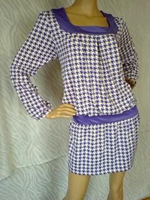 大人℃-ute(´エ`*)大きいサイズ†LL3L4L*千鳥格子柄ミニワンピ < 女性ファッション  大人℃-ute(´エ`*)大きいサイズ†LL3L4L*千鳥格子柄ミニワンピ  < 女性ファッションの