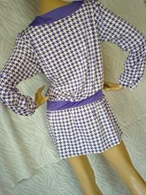 大人℃-ute(´エ`*)大きいサイズ†LL3L4L*千鳥格子柄ミニワンピ < 女性ファッション  大人℃-ute(´エ`*)大きいサイズ†LL3L4L*千鳥格子柄ミニワンピ < 女性ファッションの