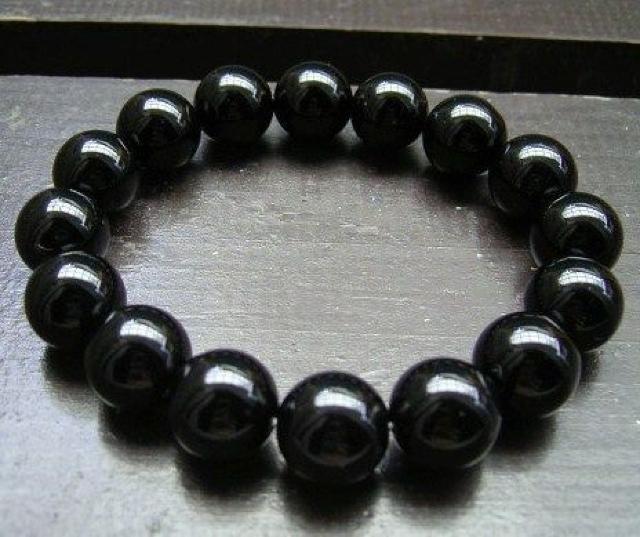 ☆即決☆12ミリ玉 黒水晶・モリオンブレスレット < 女性アクセサリー/時計 ☆即決☆12ミリ玉 黒水晶・モリオンブレスレット < 女性アクセサリー/時計の