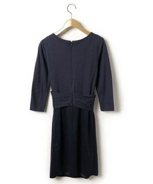 定価19,950円●ROPE'ロペ【新品同様】カシュクールワンピース●紺ネイビー < ブランド  定価19,950円●ROPE'ロペ【新品同様】カシュクールワンピース●紺ネイビー < ブランドの