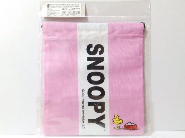《New》スヌーピー★両面でデザインが違う・キャンパス*巾着袋<ピンク> < 女性ファッション  《New》スヌーピー★両面でデザインが違う・キャンパス*巾着袋<ピンク> < 女性ファッションの