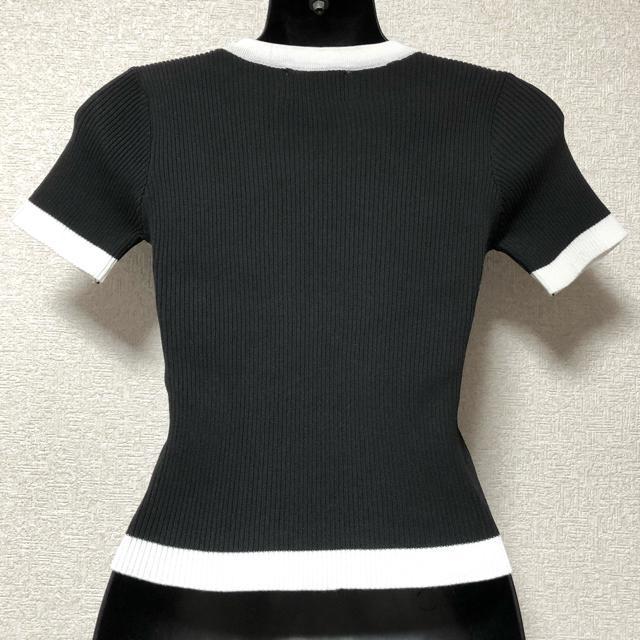 【新品/HiP ROCKER】唇刺繍入バイカラーリブニット/ブラック < ブランド 【新品/HiP ROCKER】唇刺繍入バイカラーリブニット/ブラック < ブランドの