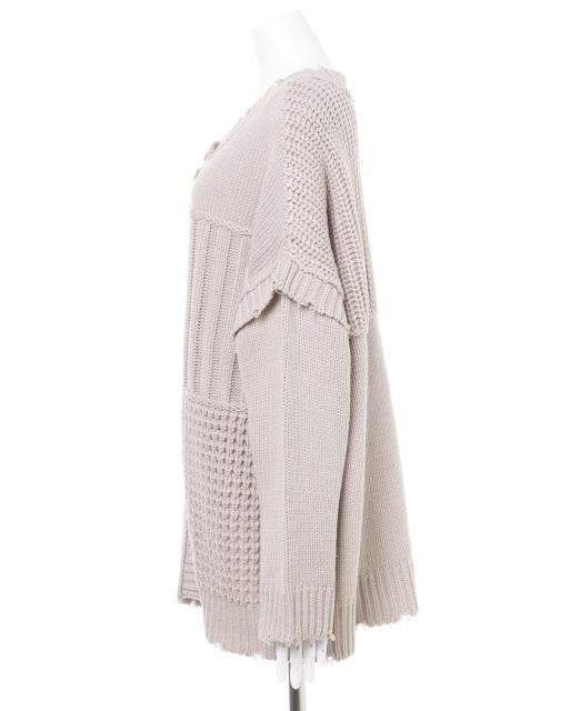 新品☆イング*パッチワークダメージ加工2wayカーディガン < ブランド  新品☆イング*パッチワークダメージ加工2wayカーディガン < ブランドの
