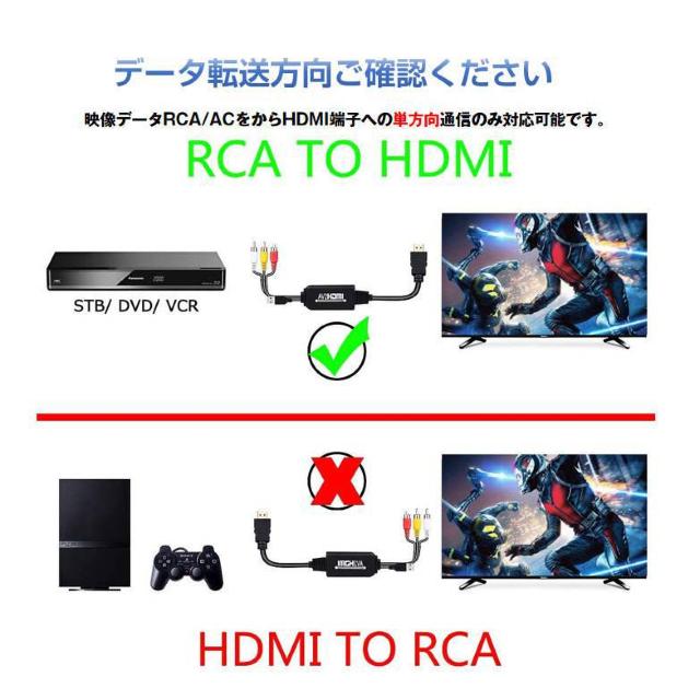 RCA HDMI 変換器 RCAオス hdmiオス変換アダプター1080P av hdmi 変換ケーブル 1.8メートル < 家電/AV  RCA HDMI 変換器 RCAオス hdmiオス変換アダプター1080P av hdmi 変換ケーブル 1.8メートル < 家電/AVの
