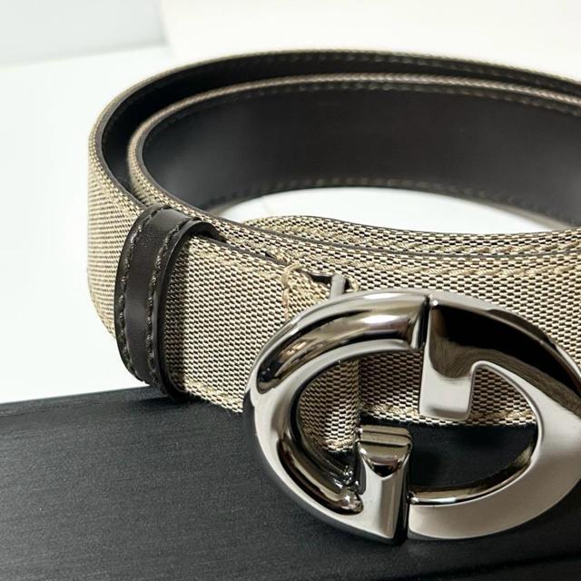 未使用 GUCCI グッチ ベルト ダブルG 106412・1766 キャンバス < ブランド  未使用 GUCCI グッチ ベルト ダブルG 106412・1766 キャンバス < ブランドの
