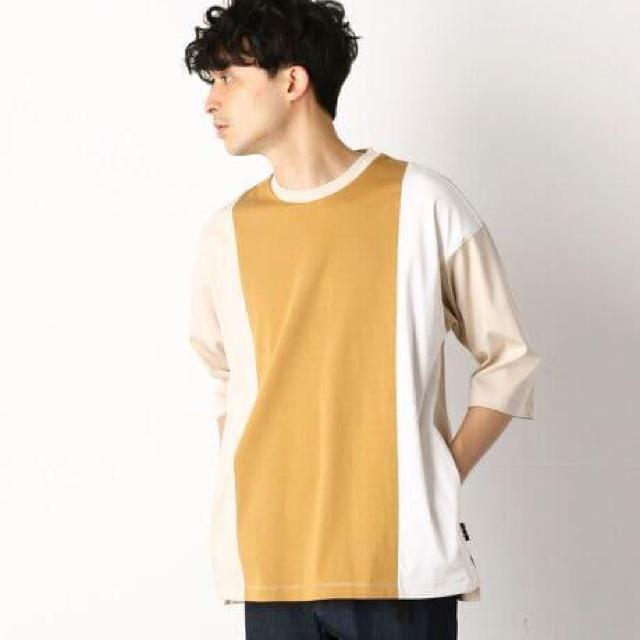 【COMME CA COMMUNE】 切り替え 7分袖 Tシャツ / M < ブランド 【COMME CA COMMUNE】 切り替え 7分袖 Tシャツ / M < ブランドの