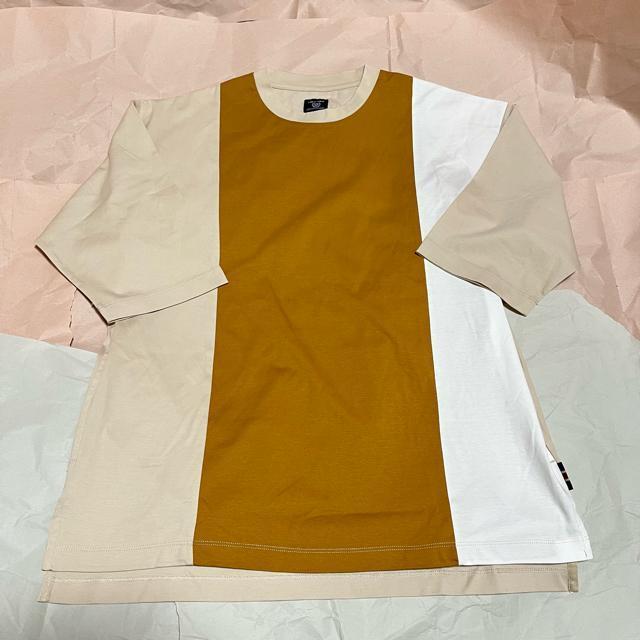 【COMME CA COMMUNE】 切り替え 7分袖 Tシャツ / M < ブランド 【COMME CA COMMUNE】 切り替え 7分袖 Tシャツ / M < ブランドの