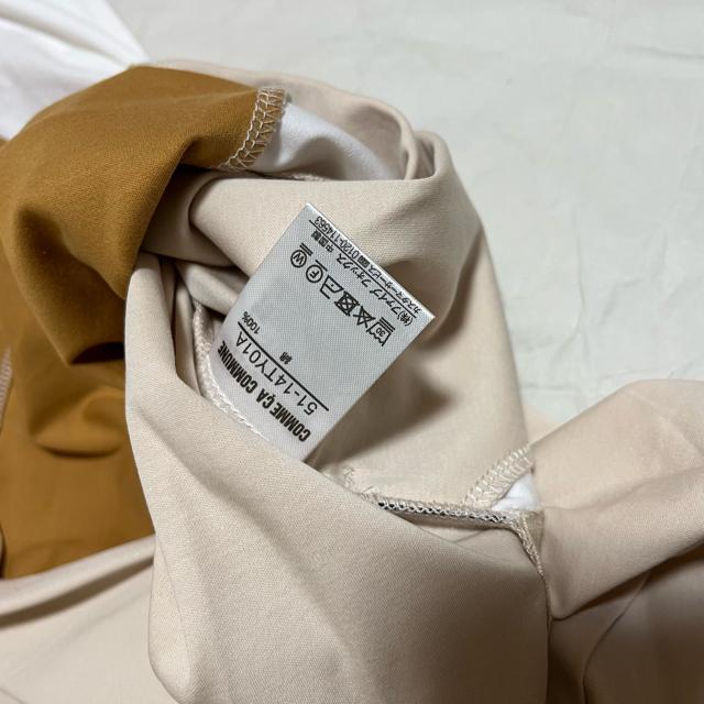 【COMME CA COMMUNE】 切り替え 7分袖 Tシャツ / M < ブランド 【COMME CA COMMUNE】 切り替え 7分袖 Tシャツ / M < ブランドの