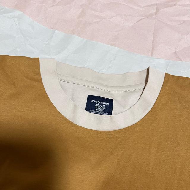 【COMME CA COMMUNE】 切り替え 7分袖 Tシャツ / M < ブランド 【COMME CA COMMUNE】 切り替え 7分袖 Tシャツ / M < ブランドの