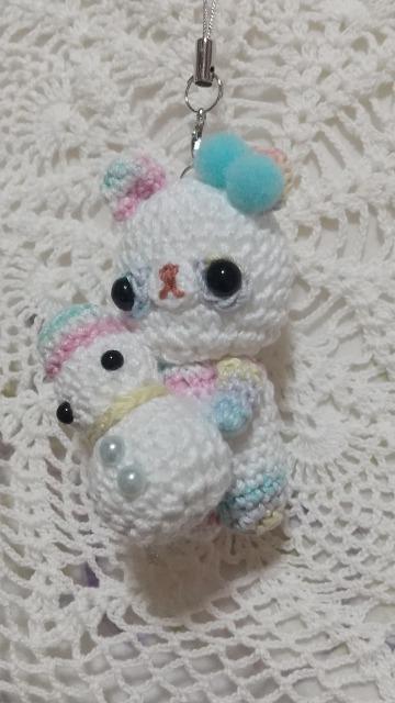雪だるまとカラフルぱんだ*編みぐるみストラップ(ユニコーン) < ペット/手芸/園芸 雪だるまとカラフルぱんだ*編みぐるみストラップ(ユニコーン) < ペット/手芸/園芸の