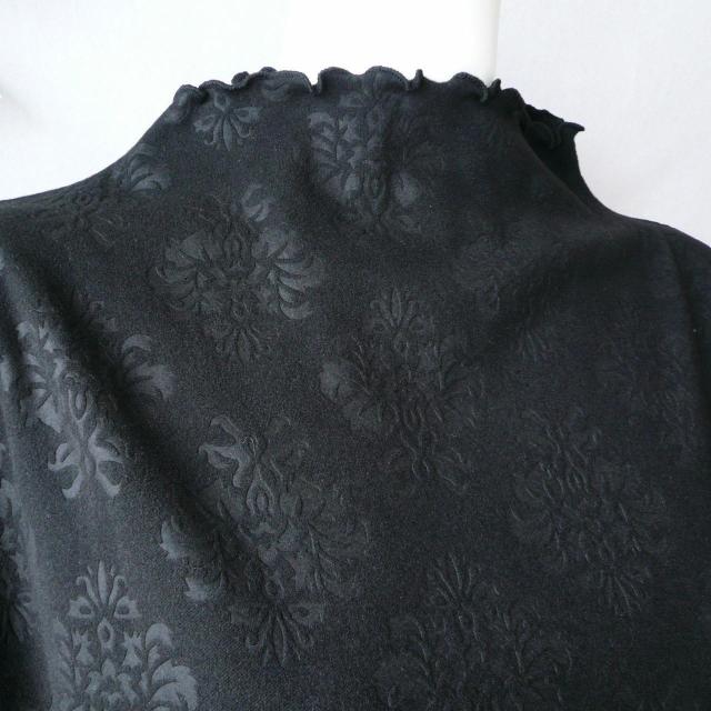 新品 a103 ML 両面微起毛 メロウフリル プルオーバー 黒 ブラック アラベスク風地模様 春秋冬 レディース 上質 上品 < 女性ファッション 新品 a103 ML 両面微起毛 メロウフリル プルオーバー 黒 ブラック アラベスク風地模様 春秋冬 レディース 上質 上品 < 女性ファッションの