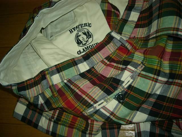 HYSTERIC GLAMOURヒステリックグラマーチェック柄ショーツM < ブランド  HYSTERIC GLAMOURヒステリックグラマーチェック柄ショーツM < ブランドの