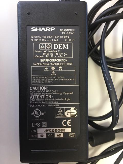 EA-GP3V SHARPm[gPCp_ACA_v^   PC{/Ӌ@ 