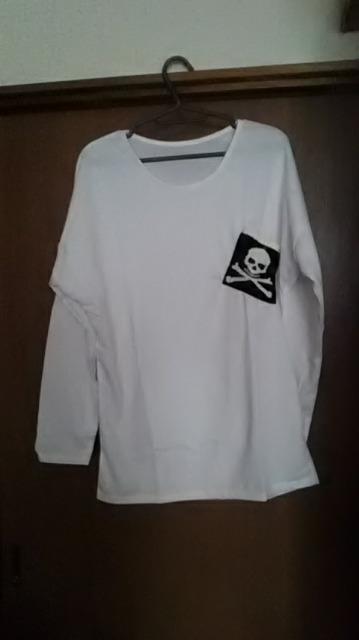 6*新品*ポケットスカル*長袖Tシャツワンピース < 女性ファッション  6*新品*ポケットスカル*長袖Tシャツワンピース  < 女性ファッションの