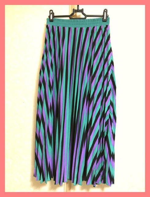 ☆GARBO(JUNON)☆超美品☆個性派カラフルプリーツフレアロングスカート☆ < 女性ファッション ☆GARBO(JUNON)☆超美品☆個性派カラフルプリーツフレアロングスカート☆ < 女性ファッションの