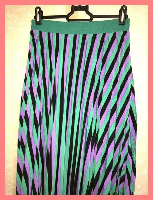 ☆GARBO(JUNON)☆超美品☆個性派カラフルプリーツフレアロングスカート☆ < 女性ファッション ☆GARBO(JUNON)☆超美品☆個性派カラフルプリーツフレアロングスカート☆ < 女性ファッションの