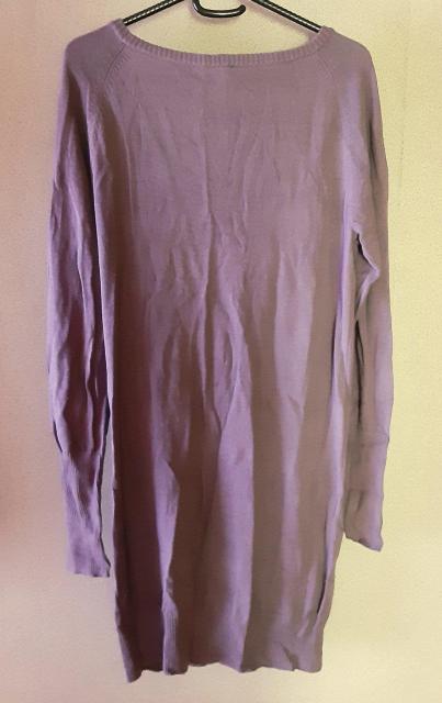 ニット 大きいサイズ チュニック セーター 紫 パープル トップス L 長袖 プルオーバー PJ ロング カットソー 秋 冬 < 女性ファッション  ニット 大きいサイズ チュニック セーター 紫 パープル トップス L 長袖 プルオーバー PJ ロング カットソー 秋 冬 < 女性ファッションの