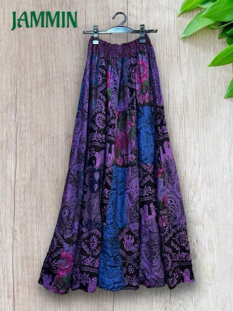 パッチワークフレアスカート アジアン エスニック ヒッピー フレアスカート < 女性ファッション パッチワークフレアスカート アジアン エスニック ヒッピー フレアスカート < 女性ファッションの