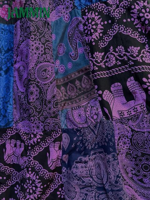 パッチワークフレアスカート アジアン エスニック ヒッピー フレアスカート < 女性ファッション パッチワークフレアスカート アジアン エスニック ヒッピー フレアスカート < 女性ファッションの