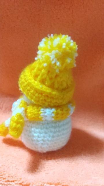 雪だるま*編みぐるみ(山吹色) < ペット/手芸/園芸 雪だるま*編みぐるみ(山吹色) < ペット/手芸/園芸の