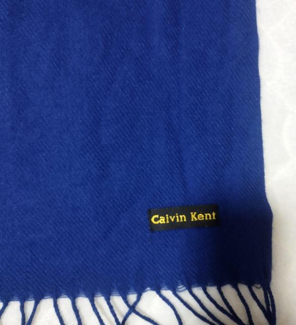 Calvin Kent ネイビー マフラー フリンジ付き < 男性ファッション Calvin Kent ネイビー マフラー フリンジ付き < 男性ファッションの
