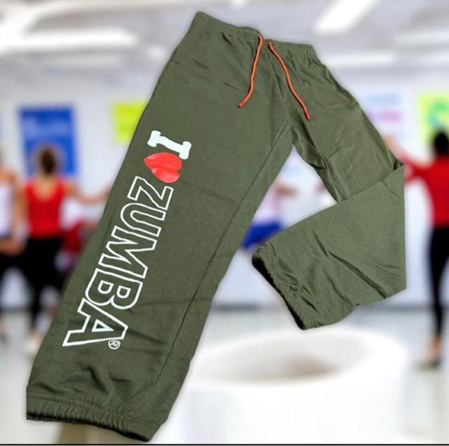 ZUMBA ズンバ スウェットパンツ I LOVE ZUMBA カーキ Mサイズ < 女性ファッション ZUMBA ズンバ スウェットパンツ I LOVE ZUMBA カーキ Mサイズ < 女性ファッションの