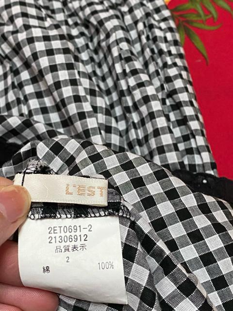 レストローズ☆黒ギンガムチェック☆ワンピース☆スリップ付 < ブランド  レストローズ☆黒ギンガムチェック☆ワンピース☆スリップ付 < ブランドの