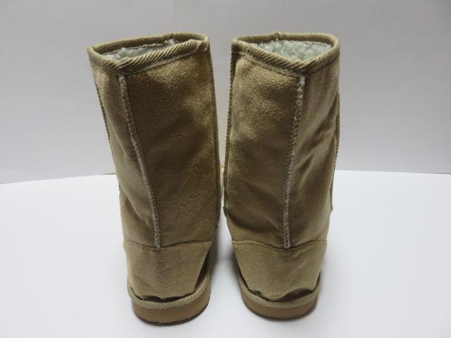 暖かい♪モコモコ 折り返しで2way ボアムートンブーツ ベージュ M < 女性ファッション 暖かい♪モコモコ 折り返しで2way ボアムートンブーツ ベージュ M < 女性ファッションの