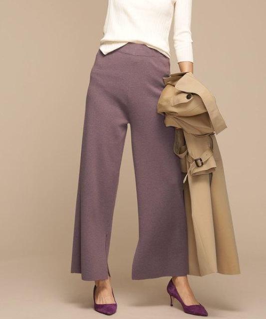 定価9,900円●Wポケットミラノリブパンツ●nano universeナノユニバース●グレー●スリット < ブランド  定価9,900円●Wポケットミラノリブパンツ●nano universeナノユニバース●グレー●スリット < ブランドの